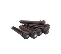SHOWERORO 6 Pcs Rosewood Guitar Bridge Pins with Small Shell Dot Acoustic Guitar String Pegs Replacement End Pins for Folk Accessories