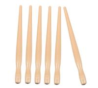 SHOWERORO 6 Pcs Wooden Pen Nibs Holder Ergonomic Grip Calligraphy Pens for English Writing Drawing Painting Art with Comfortable Handheld Design for Artists and Students