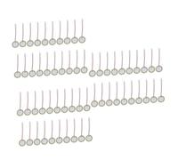 SHOWERORO 60pcs Disc Diaphragm Elements for Acoustic Instrument Pickups Low Voltage Copper Sheet Piezoelectric Ceramic Chips with Leadwires for Clocks Toys and Mics
