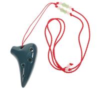 SHOWERORO 6hole Boys and Girls Ocarina Mini Flute Creative Music Instrument Comfortable to Hold Birthday Present Blue