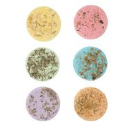 SHOWERORO 6Pcs Aromatherapy Bathing Sheets 45g Each Jasmine Mint Ocean Rose Scented Steam Pieces for Home Bathroom Relaxation