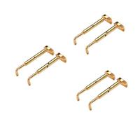 SHOWERORO 6pcs Chin Rest Screw Kit for Violin Brass Material Easy Install for Musical Instrument Accessories