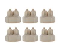 SHOWERORO 6pcs DIY Co2 Quick Screw Bottle Caps for Drink Bottle and Carbon Dioxide Reactor, Easy to Use Abs Engineering Plastic Caps, for DIY Co2 Setup