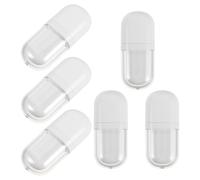 SHOWERORO 6pcs Empty Lip Gloss Tube Refillable Plastic Oval Lip Gloss Bottle Applicator Wand for Handmade Cosmetic Supplies
