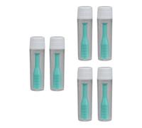 SHOWERORO 6Pcs Green Contact Suction Cups with Tweezers and Case, Inserter Remover Tools for Hard and Soft Lenses, Portable Eye Care Accessories for Daily Use