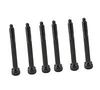 SHOWERORO 6pcs Guitar Bridge Saddle Screws Replacement Parts for Electric Guitars Compact Easy to Store Compatible Various Models
