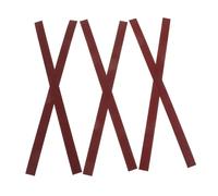 SHOWERORO 6pcs Guitar Fret Polishing Sandpaper Set 100 and 240 Grit Adhesive Backing Red Guitar Fret Cleaner Grinding Tool Kit