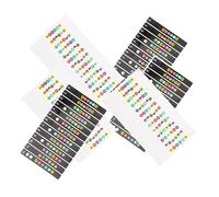 SHOWERORO 6pcs Guitar Fretboard Stickers Assorted Color Fretboard Decals for for Beginners Tone Labels for Guitar Practice