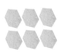 SHOWERORO 6pcs Hexagon Soundproof Acoustic Foam Panels Acoustic Absorption Mats for Wall Dampening Panels for Noise Reduction