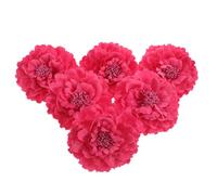 SHOWERORO 6pcs Peony Flower Barrettes Hair Flower Barrette 4 Inch Versatile Accessory Maintains Color and Shape Bohemian Wedding Chic Beach Hair Accessories