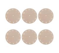 SHOWERORO 6pcs Round Wooden Clock Faces 23cm Diameter Blank Dials for and DIY Wall Clock Projects
