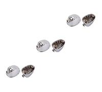 SHOWERORO 6pcs Single-end Snare Drum Lug Claw Hooks Connector Durable Percussion Accessories for Drum Set Easy to Install Silver Parts