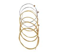 SHOWERORO 6pcs Steel Guitar Strings Set for 6-string Acoustic Folk Guitar Nickel Plated Assorted Gauges 0.3mm to 1.71mm