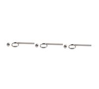 SHOWERORO 6pcs Trumpet Slide Finger Ring Metal Pull Ring Trumpet Cornet Accessory Finger Replacement