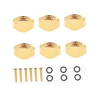 SHOWERORO 6sets Guitar Tuning Knobs Folk Tuner Handles for Acoustic Guitars Replacement Caps for String Locking Decorative and Functional Design