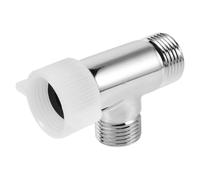SHOWERORO 7/8x7/8x1/2 Copper Water Splitter Valve with Precision Ceramic Valve Core, Single Inlet Dual Outlet Toilet Tee Connector for Bathroom Bidet Accessories, Space-Saving Installation