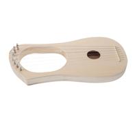 SHOWERORO 7-string Lyre Harp Assembly Kit Diy Wooden Harp Puzzle Toy for Boys and Girls Adults Present