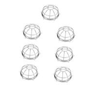 SHOWERORO 7pcs Fire Sprinkler Protective Guard Covers Detector Cage for Alarm Protection Easy Installation for Home Office Factory Use Visual Warning and Stylish Safety Shield