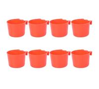 SHOWERORO 8pcs Bird Feeding Bowls for Parrot and Bird Cage Use Strong and Sturdy Plastic Bowls That Can Hold Food Or Water Cage Feeding Dish