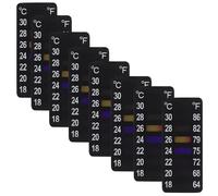 SHOWERORO 8pcs Fermentation Sticker Strip 18-30°c Adhesive Temperature Gauge for Mason Jar Home Brewing Fermentation Monitoring