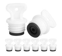 SHOWERORO 8pcs Hot Water Bottle Replacement Plugs Screw Cap Stopper Leakproof Rubber Seal for Thermal Bags Heat-Resistant Stoppers with Mechanism Fit for Home Office Travel Use