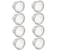 SHOWERORO 8pcs Metal Tea Infuser Basket 6.5cm x 5cm Stainless Steel Fine Mesh Strainer for Tea Pot Removable Filter and Herbal Brewing