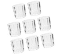 SHOWERORO 8pcs Nail Art Cup Glass Pen Cleaning Cup Manicure Using Creative Liquid Holder for Touch up Mixing