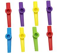 SHOWERORO 8pcs Plastic Kazoos for Boys and Girls Kazoos Musical Instruments for Music Lover for Boy Girl Music Education and