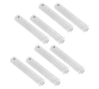 SHOWERORO 8Pcs White Push Release Catch Wardrobe Touch Latch Lock Invisible Cabinet Door Push Button Latch 20Mm Travel Spring Loaded for Cupboard Drawer Closure