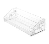 SHOWERORO Acrylic Makeup Palette Organizer with 3-Tier Clip Lock, Cosmetic Display Shelves for Vanity, Nail Polish and Perfume Storage Rack, Makeup Organizer for Dressing Table