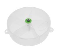 SHOWERORO Acrylic Parrot Foraging Ball Food Box with Compartments Easy to Disassemble Parrot for Conure Providing Challenge for Acquiring Food White Puzzle Feeder