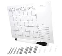 SHOWERORO Acrylic Wall Calendar Message Board with Erasable Weekly Planner Transparent Dry Erase Board for Hanging Includes Push Pins and Whiteboard Marker Practical Schedule Random Color