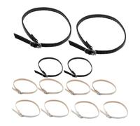 SHOWERORO Adjustable Anti Heel Straps Secure Attachment and Lasting Comfort 6 Pairs Adjustable Anti Heel Straps with Pu Leather and Metal Buckle for Weddings and Parties for High Heels Multi