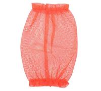 SHOWERORO Adjustable Breathable Mesh Dog Snood Ear Protection for Dogs and Cats, Orange Pet Ear Guard Prevents Self-inflicted Injuries, for Grooming and Outdoor Walks