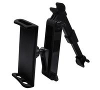 SHOWERORO Adjustable Car Headrest Tablet Holder with Rotation for Backseat Devices Multi-functional Seat Mount Stand with Hook for Bags and Umbrellas Easy Installation and Cleaning Black