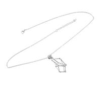 SHOWERORO Adjustable Crystal Holder Necklace Cage with White Gold Metal Bamboo Weave Cord S Size Empty Stone Pendant Holder for DIY Jewelry for Women and Men