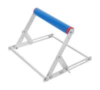 SHOWERORO Adjustable Cutting Machine Support Stand Smooth Rolling Assistance with Height Range 55mm-135mm, Metal and Plastic Roller Work Support Bracket for Woodworking and Furniture Making