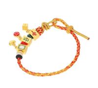 SHOWERORO Adjustable Handmade Mahjong Charm Bracelet for Women Red Rope Wealth Bracelet with Fade Resistant Colors Chinese Traditional Style Luck Jewelry for Mahjong Lovers