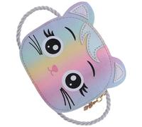 SHOWERORO Adorable Cat Shape Mini Coin Purse for Girls Easy to Carry Large Capacity Pu Cloth Material Fashionable Accessory for Everyday Use