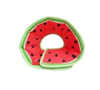 SHOWERORO Anti-bite Puppy Recovery Neck Collar for Small Dogs and Cats, Red Fruit-shaped Pet Dog Head Cover with Cotton and Canvas Material, Soft Comfortable Post Surgery Protective Pet