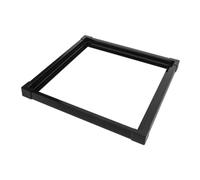 SHOWERORO Aquarium Edge Trim Corner Protector Black 40x40mm Double Layer Sliding Seal with Connectors for 5-6mm Fish Tank Safety Edge Guard