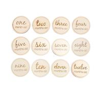SHOWERORO Baby Milestone Cards Set 12pcs Baby Birth Month Number Cards Newborn Photography Props