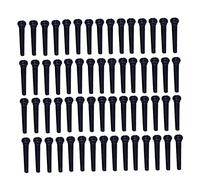 SHOWERORO Ballad Guitar Bridge Pins Set 100pcs Acoustic Guitar String Nails String Studs (black)
