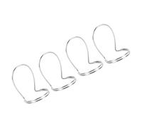SHOWERORO Banjo Musical Instrument Picks Set of 4 Metal Hollow Ergonomic for Extended Playing Sessions Silver