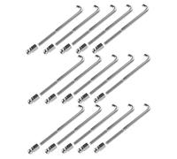 SHOWERORO Banjo Round Hook Flat Hook Set 48pcs Banjo Bracket Hook and Nut Kit Versatile Repair Equipment for Musicians