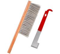 SHOWERORO Beekeeping Tool Set with Bee Brush and J Hook, Hive Tool for Beehive Maintenance, Bee Keeping Equipment for Beginners and Hobbyists