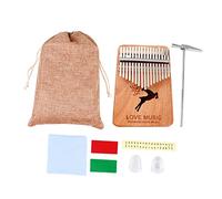 SHOWERORO Beginner's Kalimba Mini Piano Wood Thumb Piano 17 Notes Perfect for Boys and Girls Adults