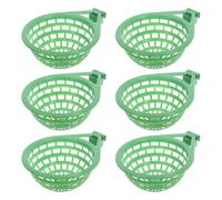 SHOWERORO Bird Nesting Bowl Set 6Pcs Sturdy ABS Material Hanging Feature for Pigeon Breeding and Hatching in Aviaries for and Breeders