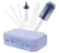SHOWERORO Bottle Cleaning Brush Straw Cleaner Nipple Brush Portable Travel Bottle Storage Box Drying Rack Breastfeeding Accessories