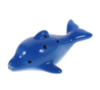 SHOWERORO Boys and Girls Beginner Ocarina Dolphin Sea Life Animal Toy Ceramic Music Instrument Educational for Boy Girl
